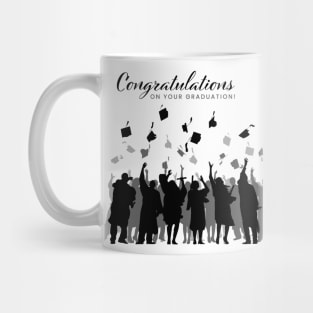 Graduation: Black & Grey Crowd Mug